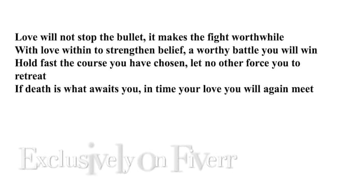 compose a song or tune to any lyric, movie, project