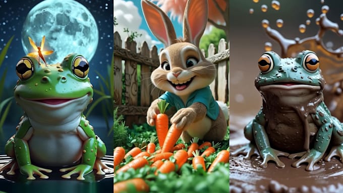 create a cute animal cartoon video using ai animation