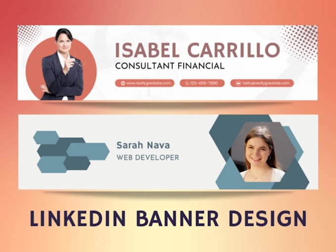 design an elegant linkedin banner