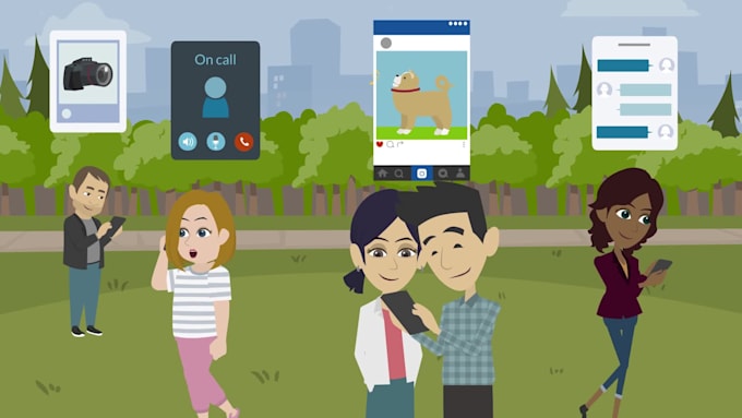 create 2d cartoon animation video and animated explainer video