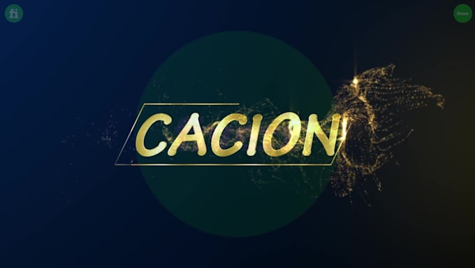 gold particle logo animation