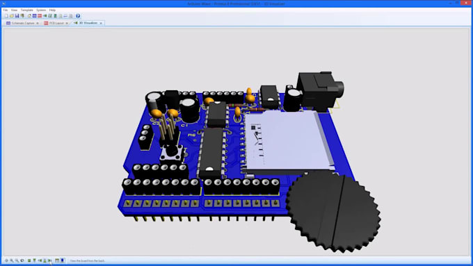 create pcb circuit design prototype on easyeda proteus