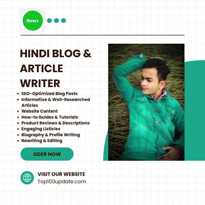 hindi SEO friendly content writer for your blog, website