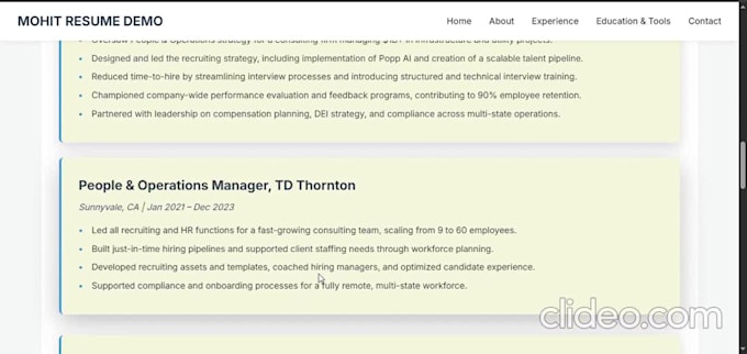create a personal portfolio or resume website and host it on github