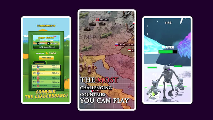 create mobile game video ads or game trailer