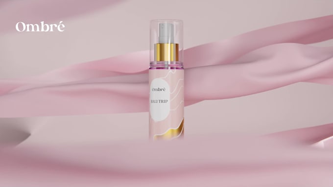 do 3d perfume animation for luxury branding