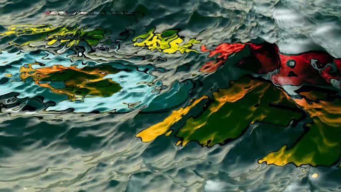 make realistic ocean logo reveal intro