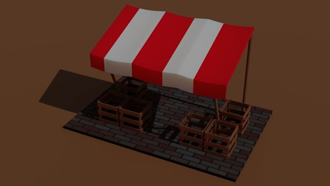 model low poly 3d objects and props