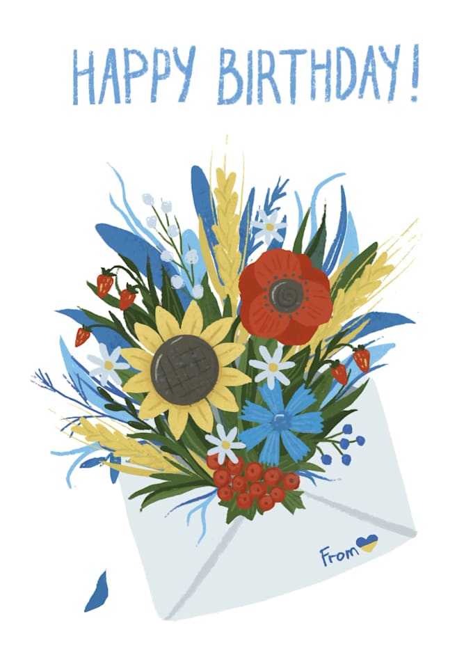 illustrate custom greeting cards, birthday cards, postcards