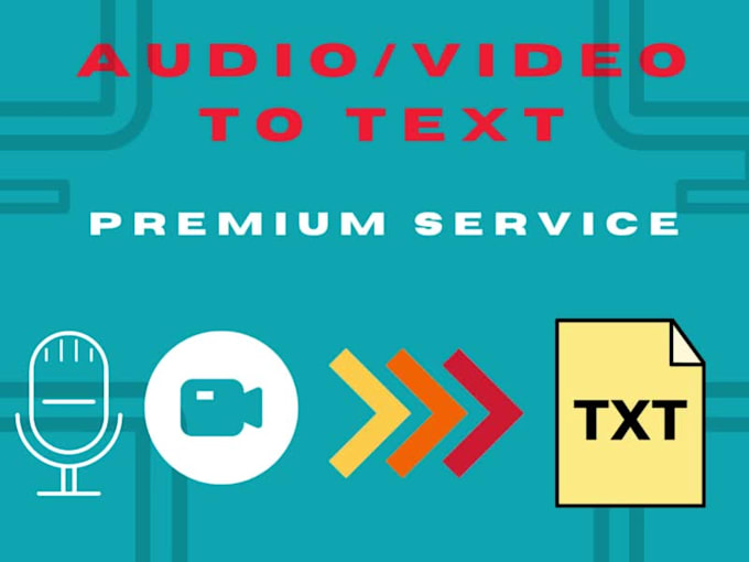 Convert audio and video files to text by Mccherry63 Fiverr