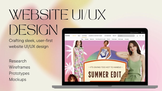 design website UI, UX for you