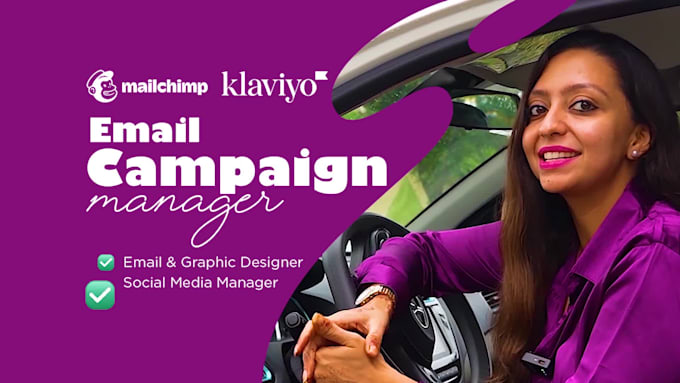 manage monthly mailchimp and klaviyo email marketing