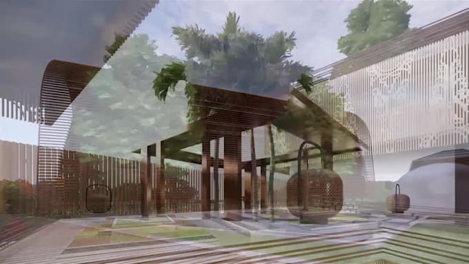 create 3d model and rendering masterplan
