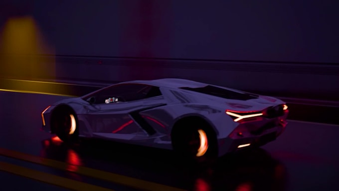 create high quality 3d car chase animation, realistic 3d car models vfx