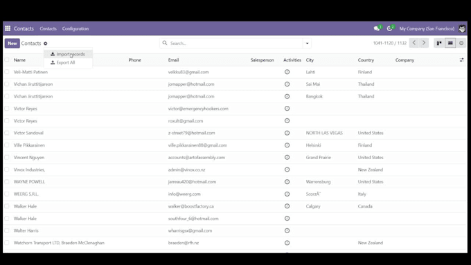 manage, import, and load data into your odoo