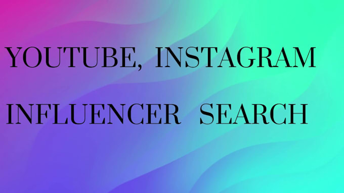 do data extraction,contact info, youtube,instagram influencer search