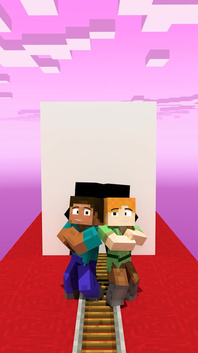 create minecraft animations for youtube shorts, tiktok, reels