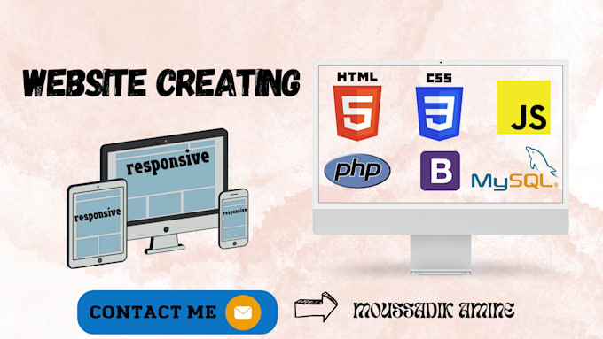 Create websites with multiple programming languages by Aminemous | Fiverr