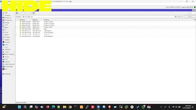 configure your mikrotik cisco juniper huawei router and switch for your isp