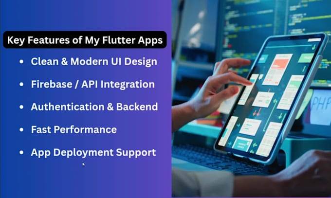 build a cross platform flutter app for android and ios with clean UI design