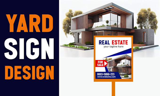 creative ads banner design, yard sign, website banner design
