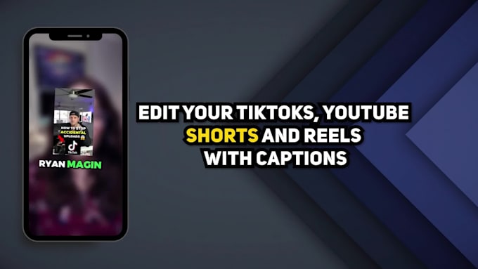 edit tiktoks, youtube shorts and reels with captions
