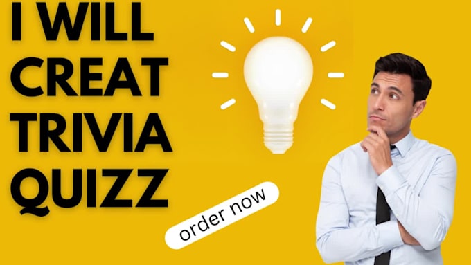 Creat trivia quiz, mcqs, and questions on any topic by Sadiafaiz1 | Fiverr