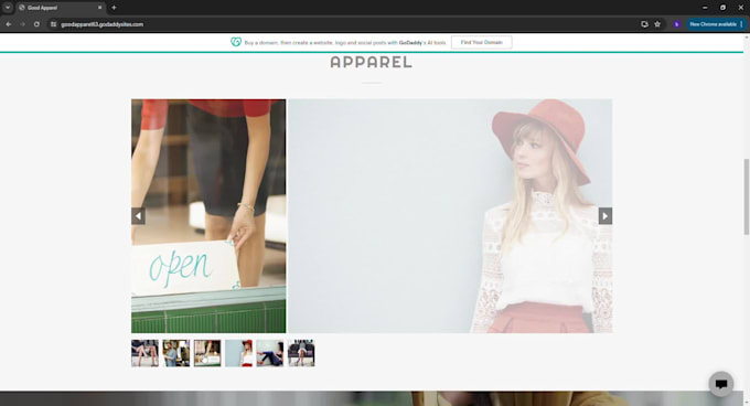 design or redesign godaddy website