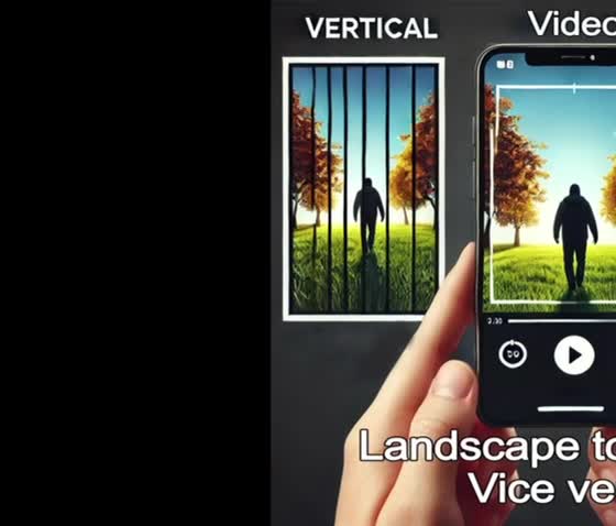 convert video between landscape and portrait formats