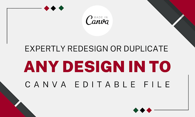 redesign or duplicate anything in canva