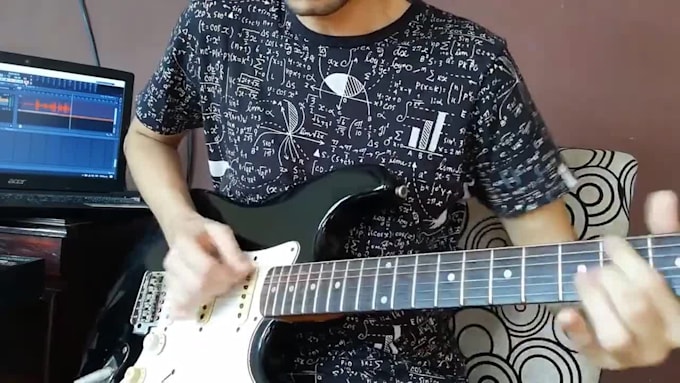 record a powerful guitar solo