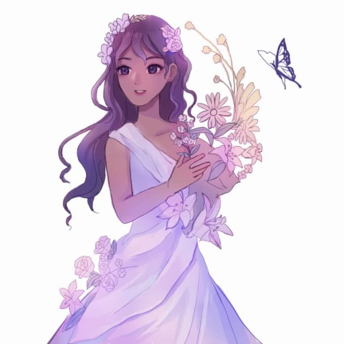 anime princess dress drawing