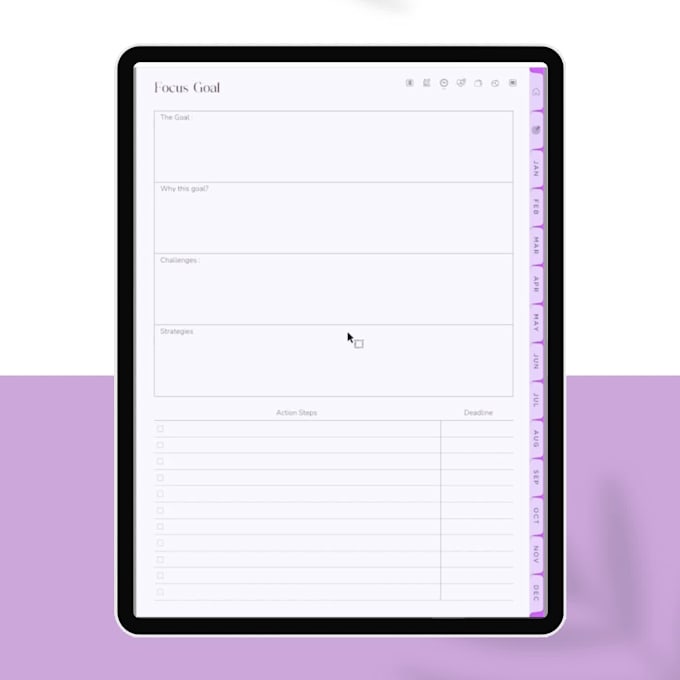 design custom digital planner, with apple and google calendar integration
