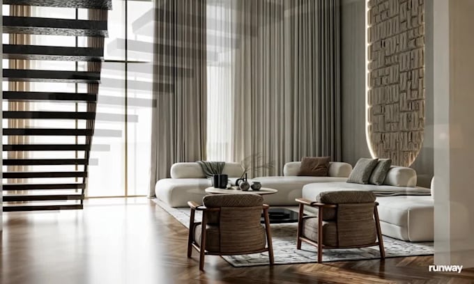 do realistic 3d interior renderings for architectural projects