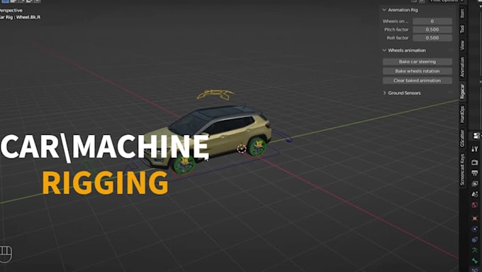 Add 3d rig to your 3d character on blender by Rajediter555 | Fiverr