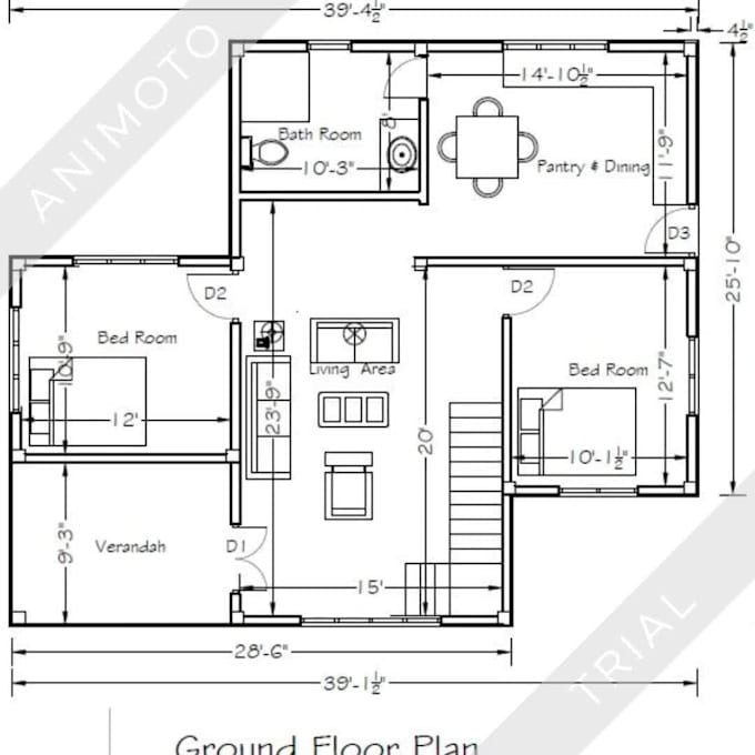 do architectural floor plans, elevations, and detailed drawings
