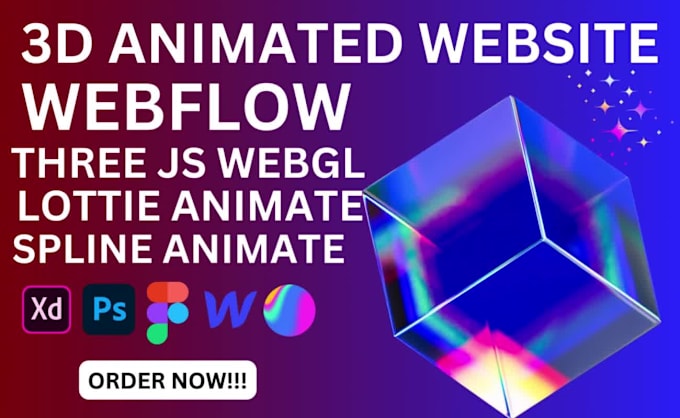 Webflow website, figma to webflow, 3d webflow animation, lottie ...