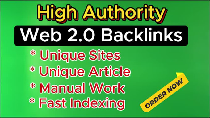 do high da web 2 0 backlinks manually