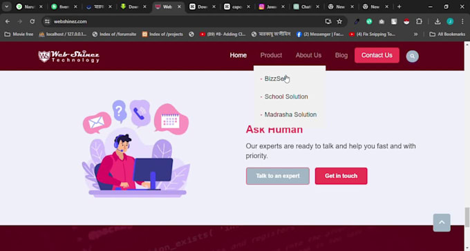 be your professional full stack php web developer