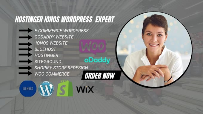 create a responsive wordpress ecommerce store on ionos hostinger godaddy or wix