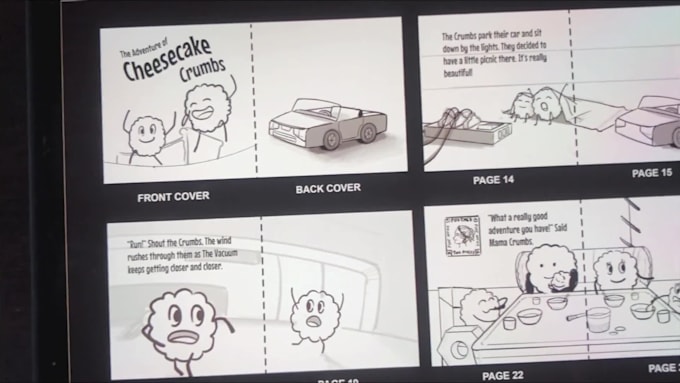create children book storyboard