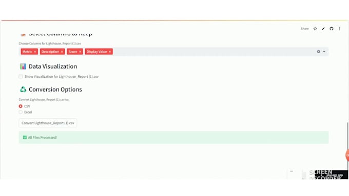 create a data cleaning tool for excel and CSV files