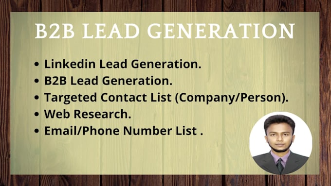 provide b2b and linkedin leads for grows sales