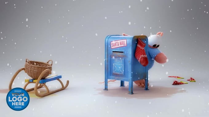 customize christmas greetings video
