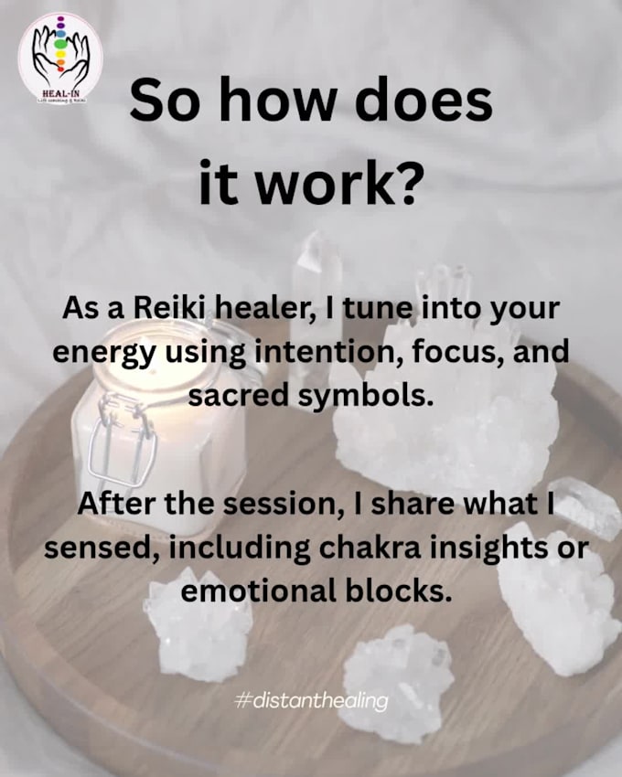 Provide a reiki distance healing session for emotional and energy ...