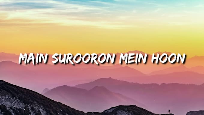 make an lyric video for your song