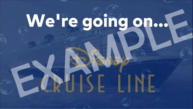 create a disney cruise line surprise video