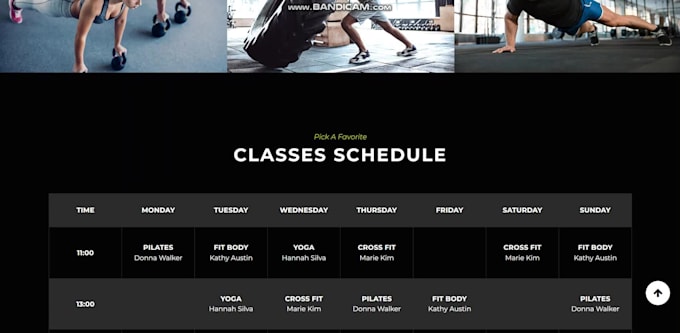 design and develop attractive fitness, gym, and workout website