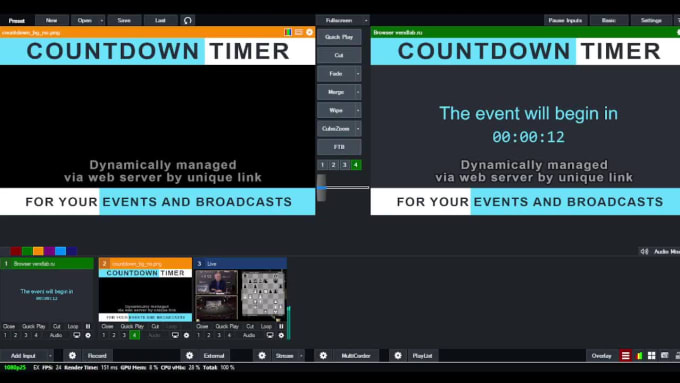 Live Countdown Timer for Streaming