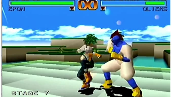 create ps1 ps2 psx style retro low poly for game, 3d trailer and animation